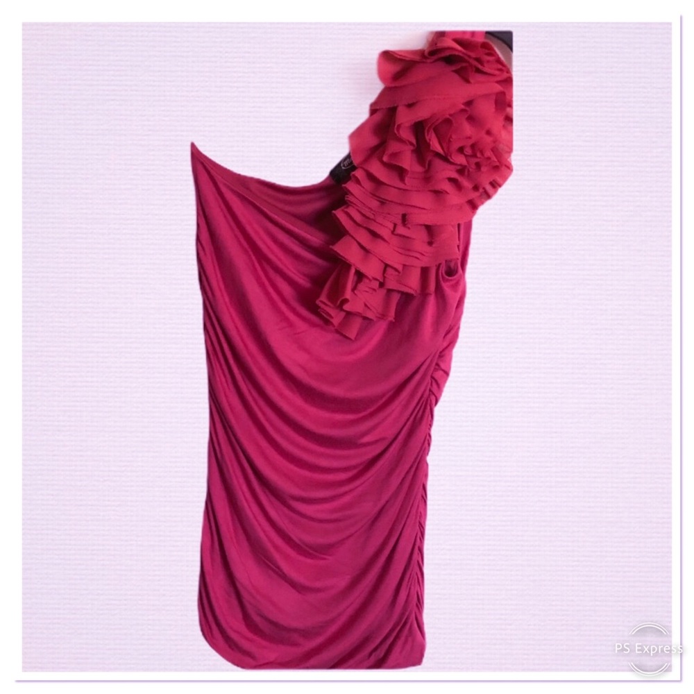 Mandee One Shoulder Ruffle Top